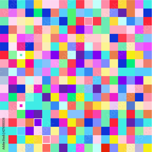 Mosaic of a bright colorful squares 