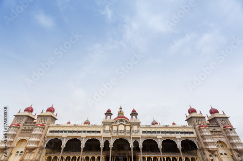 Mysore palace perspective view, India photo