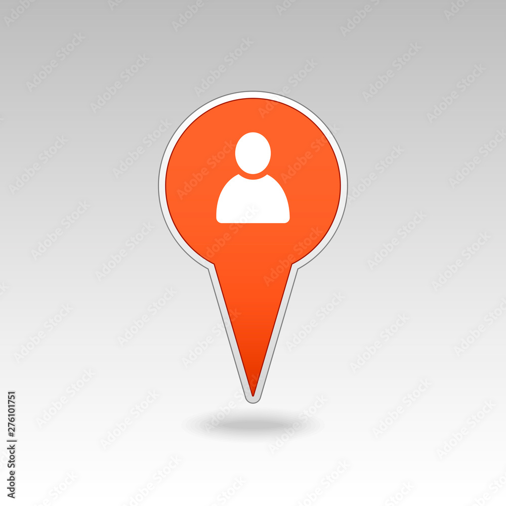 Location people pin map icon. Map pointer Location people pin map icon. Map pointer