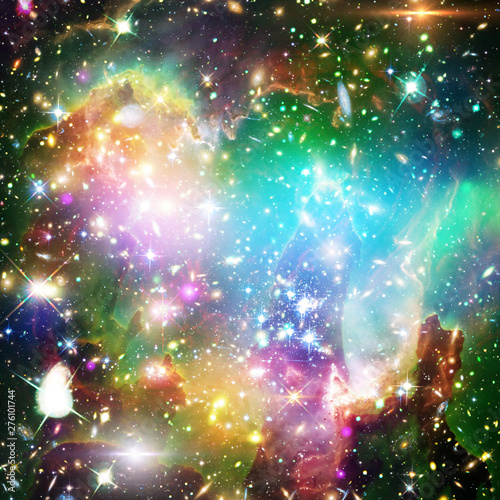 Galaxy, nebula and gas. The elements of this image furnished by NASA.