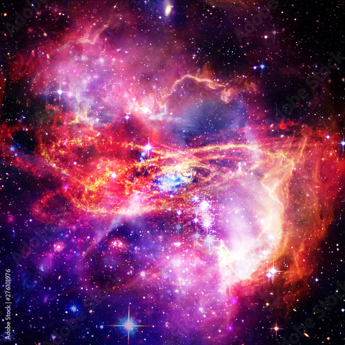 Fototapeta Naklejka Na Ścianę i Meble -  Space Background with Colorful Galaxy Cloud Nebula. The elements of this image furnished by NASA.