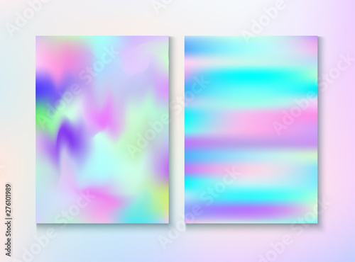 Cosmic Foil, Metal Cover, Vector Magazine Texture.