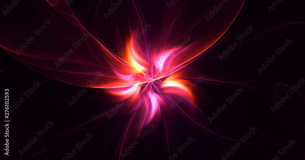 3D rendering abstract round light background