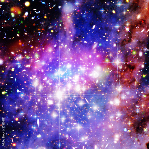 Remarkable galaxy. Stars, nebula, space gas. The elements of this image furnished by NASA. © wowinside