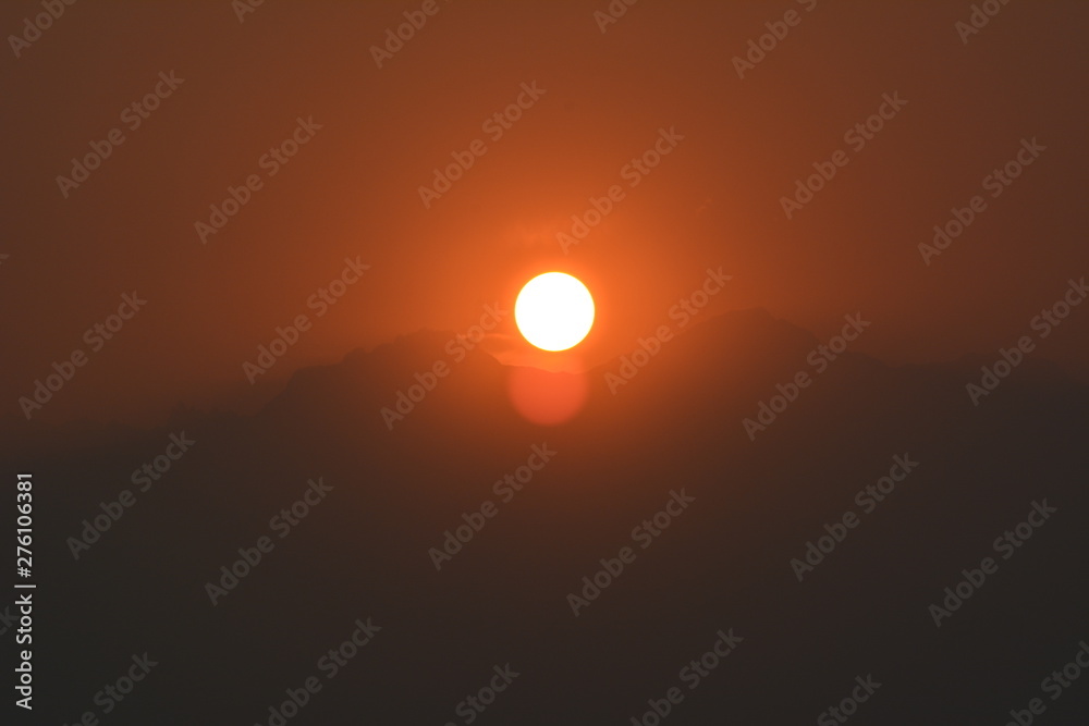 Sunrise at Munsyari, India