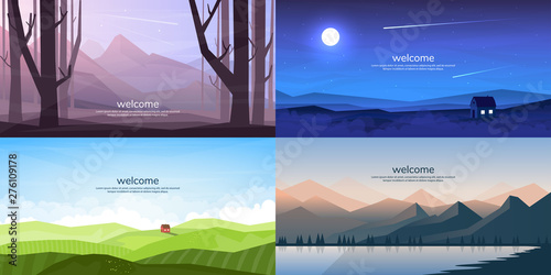 Vector landscapes set 