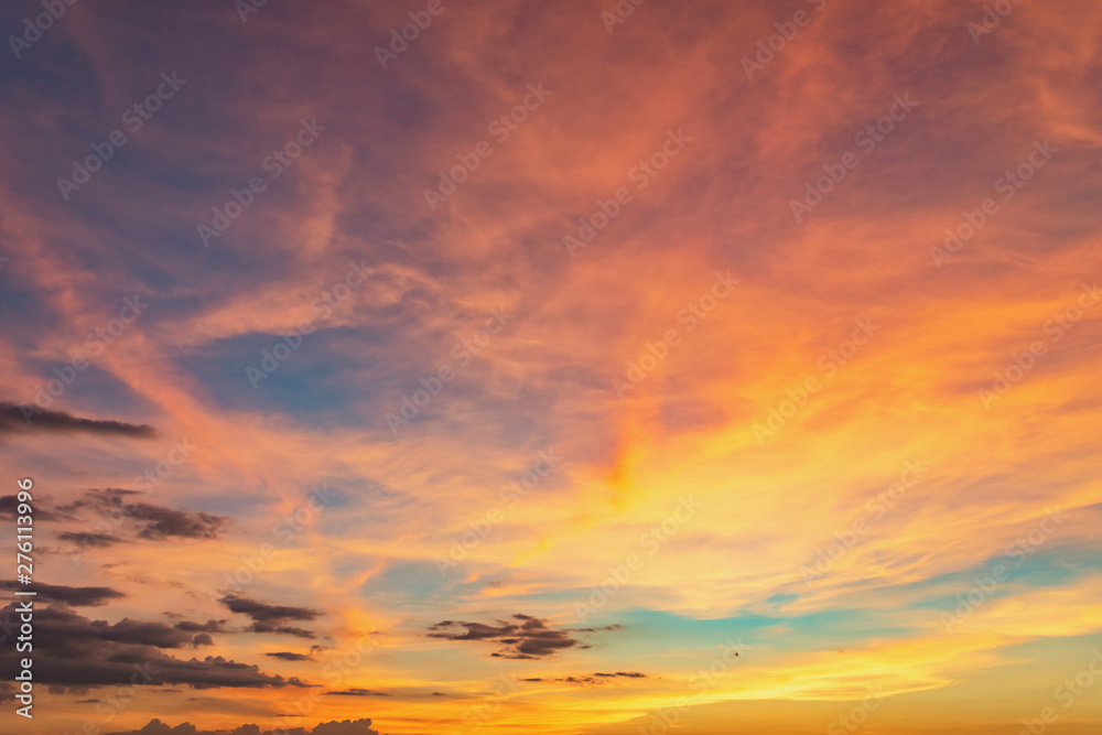 Sunrise Sky with colorful clouds