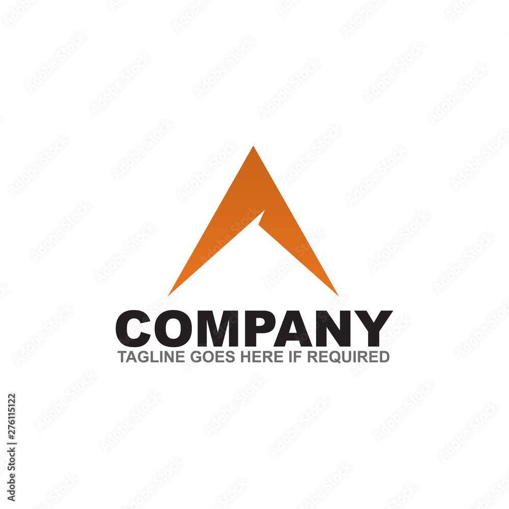 Obraz premium A letter initial logo design vector template