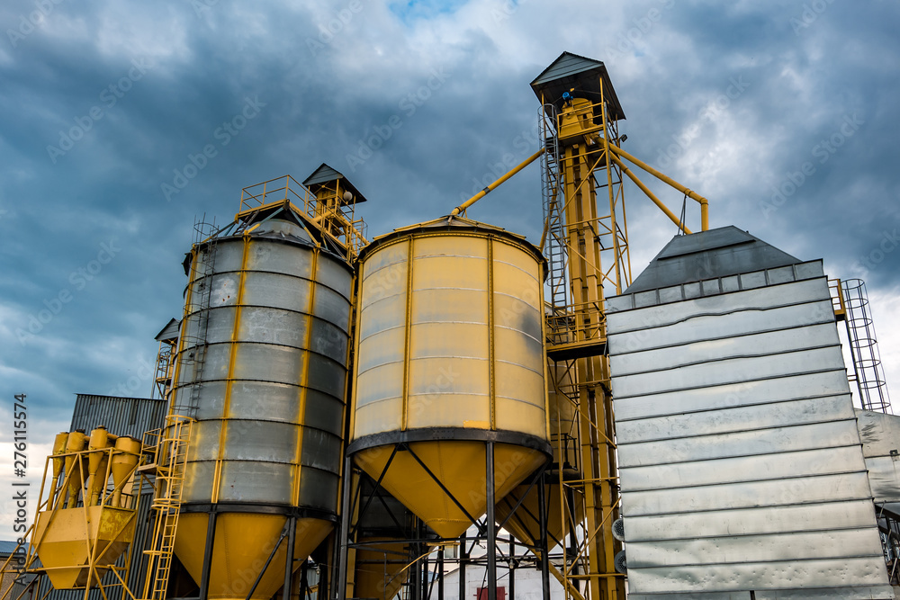 agro-processing plant for processing and silos for drying cleaning and storage of agricultural products, flour, cereals and grain agro-processing plant for processing and silos for drying cleaning and storage of agricultural products, flour, cereals and grain