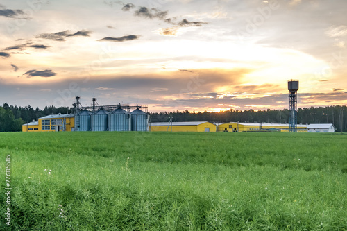 agro-processing plant for processing and silos for drying cleaning and storage of agricultural products, flour, cereals and grain