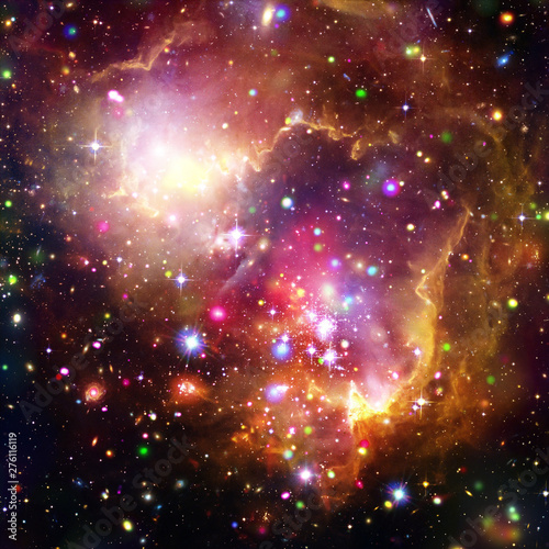 Fototapeta Naklejka Na Ścianę i Meble -  Galaxy and light. The elements of this image furnished by NASA.
