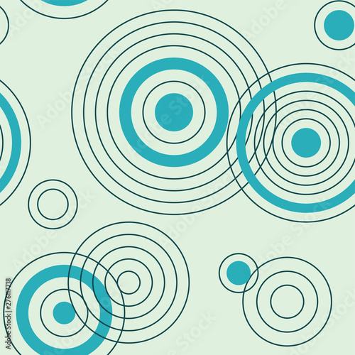 Vector abstract seamless pattern with overlapping circles. Eps10 background