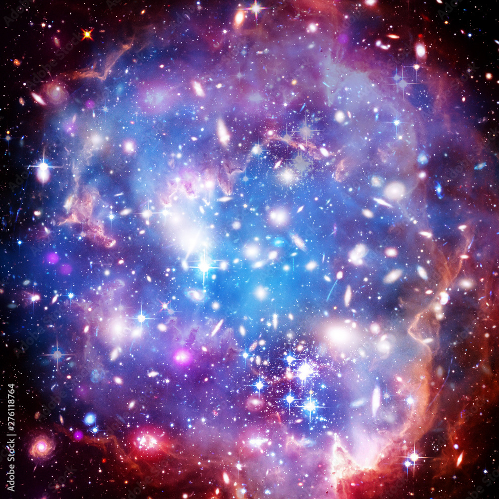 Obraz premium Cosmic galaxy background. Stars and cosmic gas.The elements of this image furnished by NASA.