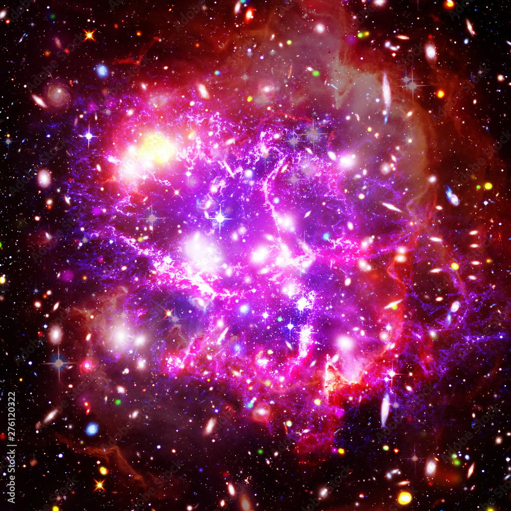 Cosmic galaxy background. Stars and cosmic gas.The elements of this image furnished by NASA.