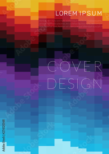 Minimalistic mosaic covers template. Colorful geometric pattern gradients. Eps10 vector.