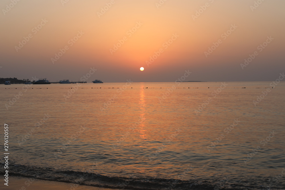 sunrise on the sea