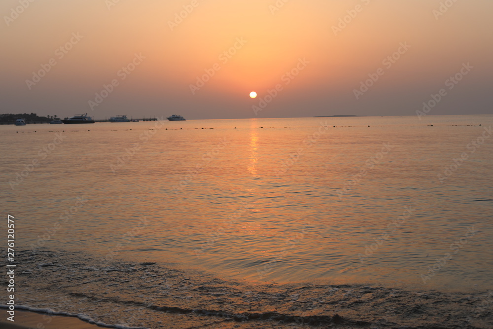 Fototapeta premium sunset on the beach