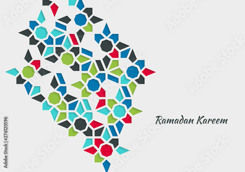 Arabic seamless ornament. Islamic geometric background. Eps 10 illustration.