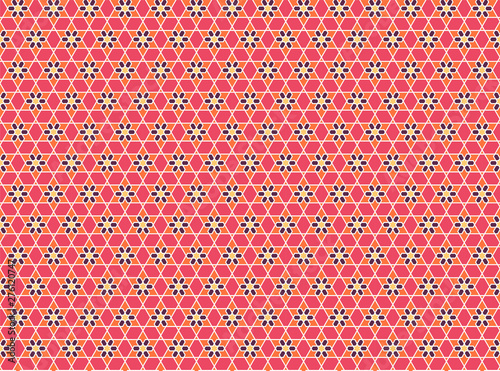 Arabic seamless ornament. Islamic geometric background. Eps 10 illustration.