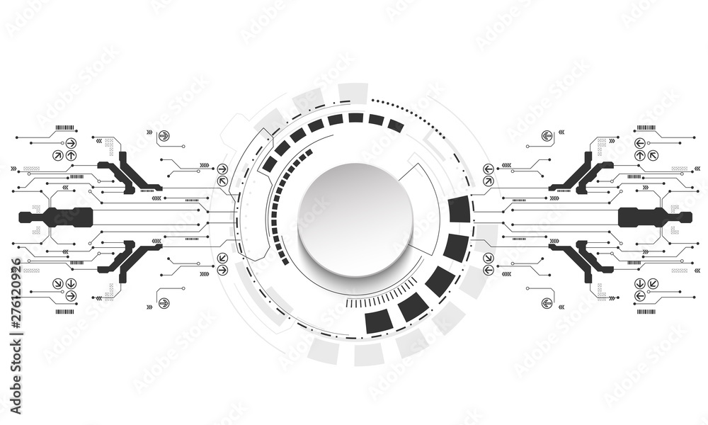 Abstract futuristic technology background with small electronic digital elements. Vector illustration. Abstract futuristic technology background with small electronic digital elements. Vector illustration.