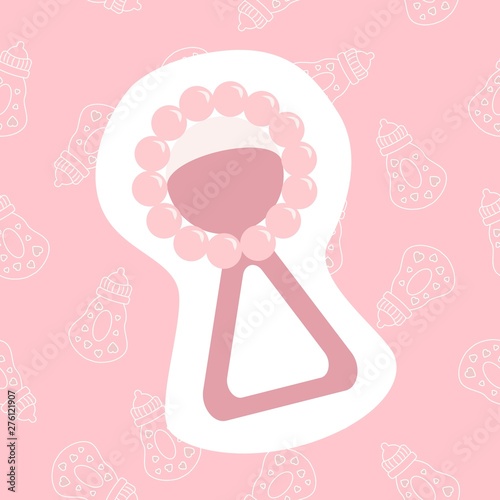 Baby beanbag icon. Flat symbol design vector illustration of child beanbag. Cute icon for web.
