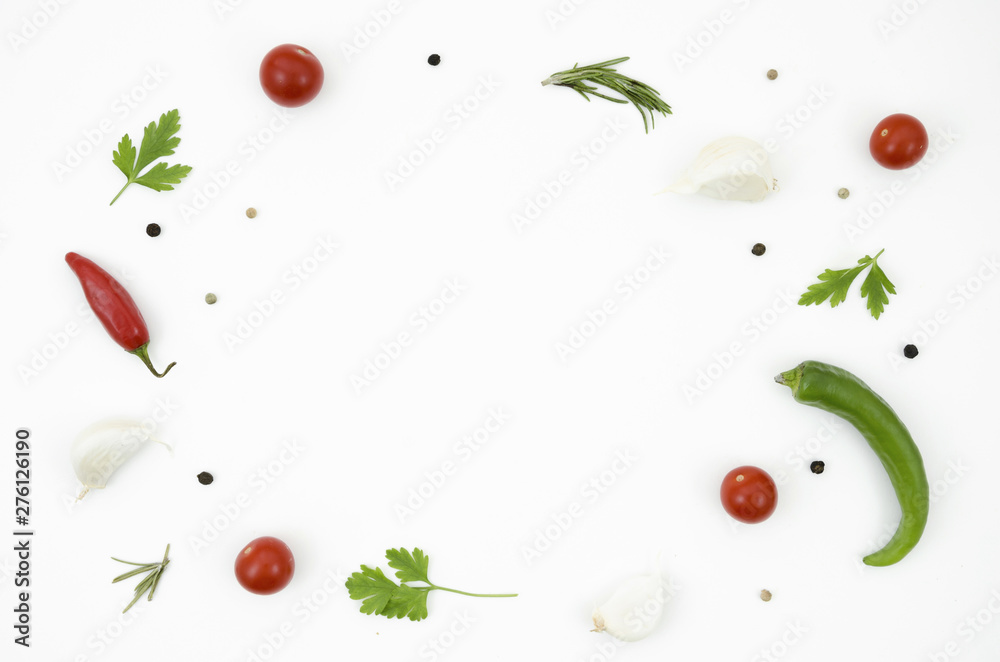 Different herbs and spices for cooking