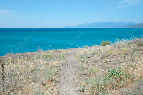 Summer landscape on the Black Sea  Crimea