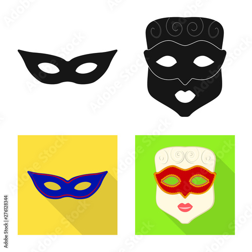 Vector design of luxury and celebration logo. Collection of luxury and hide vector icon for stock.