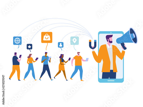 Influencer marketing. Potential product buyers