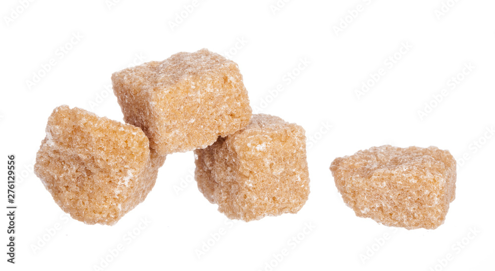 brown sugar cubes isolated on white background brown sugar cubes isolated on white background
