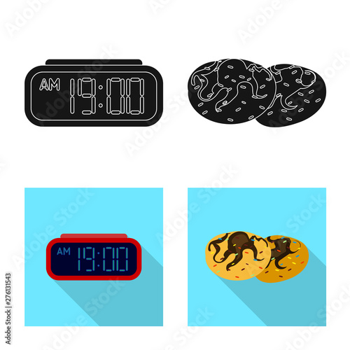 Isolated object of dreams and night symbol. Set of dreams and bedroom vector icon for stock.