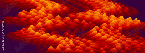 3D fluid gradient flame color vector abstract background, dimensional dynamic shape in motion, flowing colors design element, trendy modern style.