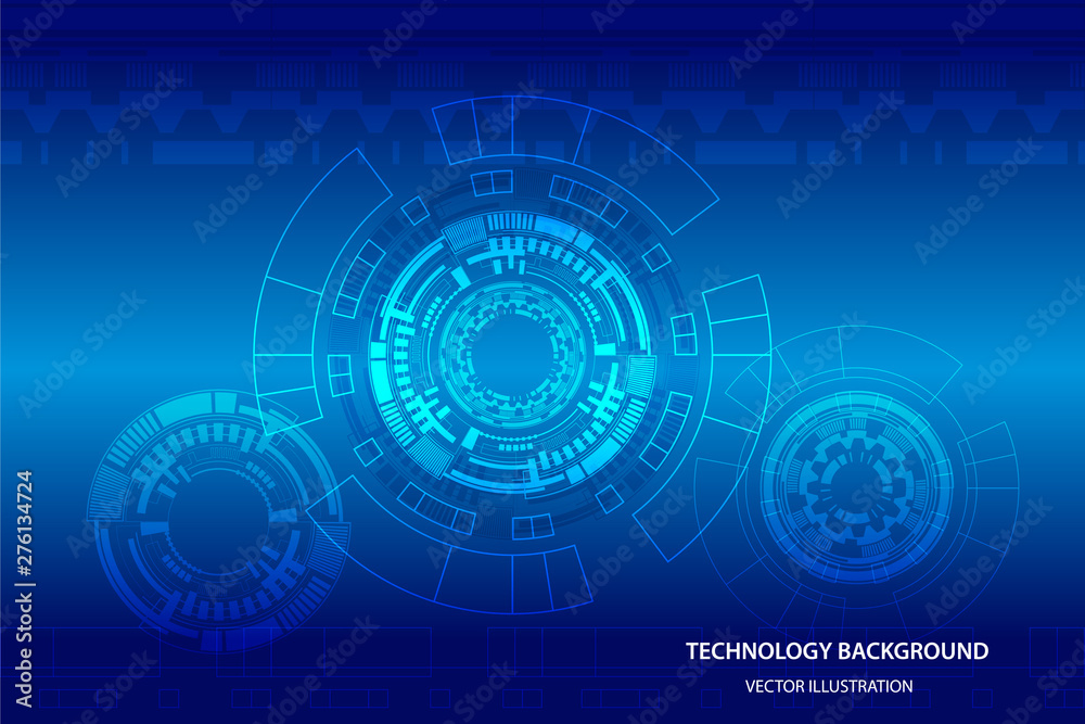 Abstract technology background Hi-tech communication concept futuristic digital innovation background. vector illustration