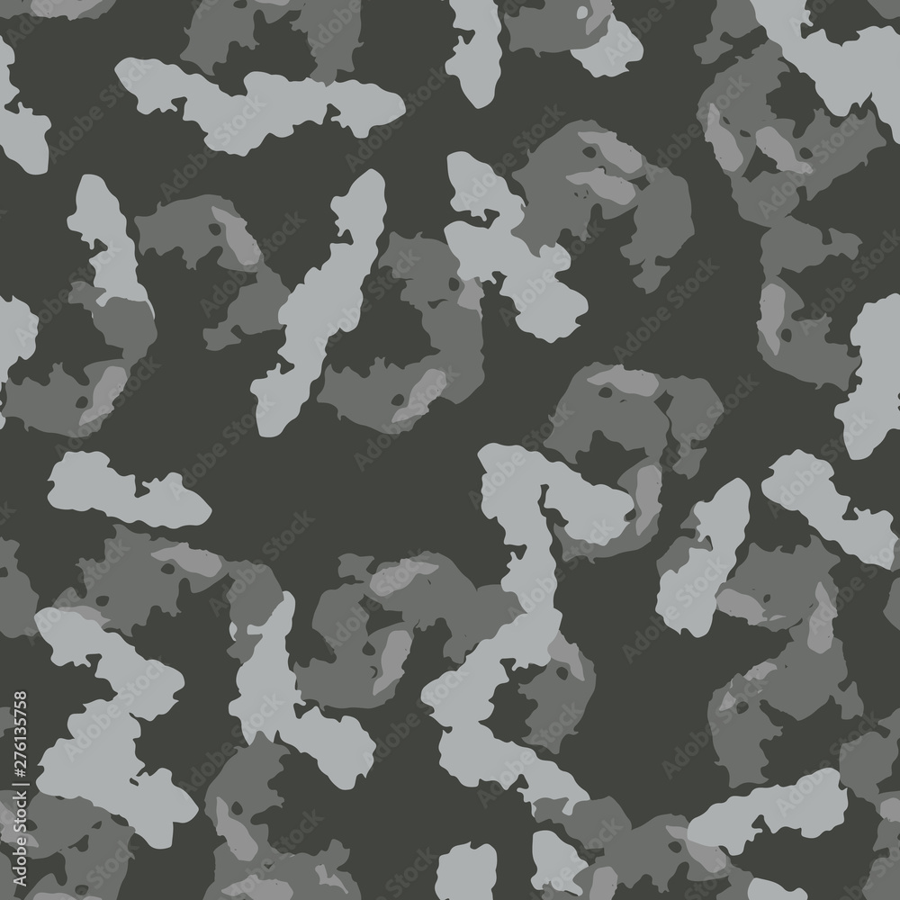 Obraz premium Urban camouflage of various shades of grey and green colors