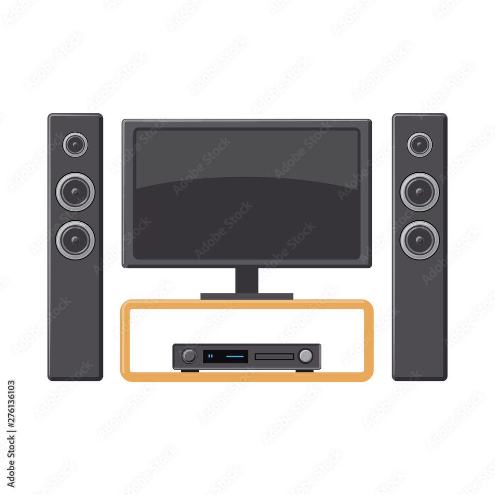 Obraz premium Vector design of cinema and theater icon. Set of cinema and entertainment vector icon for stock.