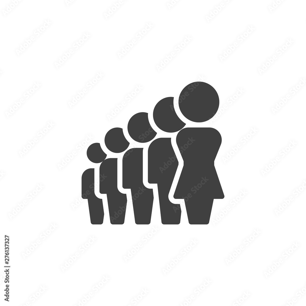 Woman, group leader vector icon. Work group team filled flat sign for mobile concept and web design. People Crowd glyph icon. Symbol, logo illustration. Vector graphics Woman, group leader vector icon. Work group team filled flat sign for mobile concept and web design. People Crowd glyph icon. Symbol, logo illustration. Vector graphics