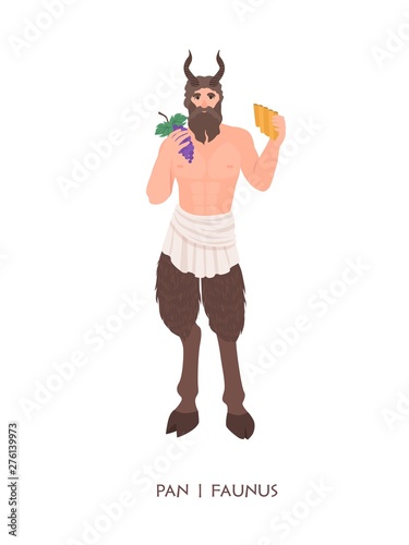 Pan or Faunus - god or deity of shepherds and fertility from ancient Greek and Roman religion