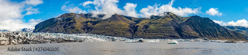 Wonderful and big Skaftafellsjokull glacier near Skaftafell on South Iceland