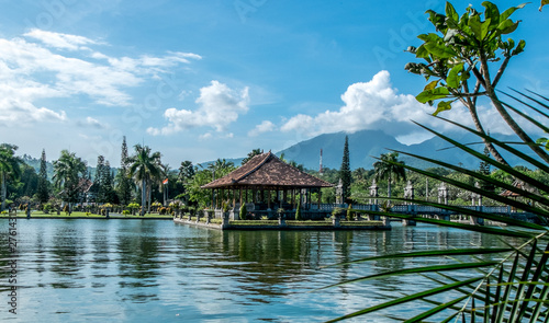 Taman Ujung, Water Palace. Travel and architecture background. Indonesia, Bali island. photo