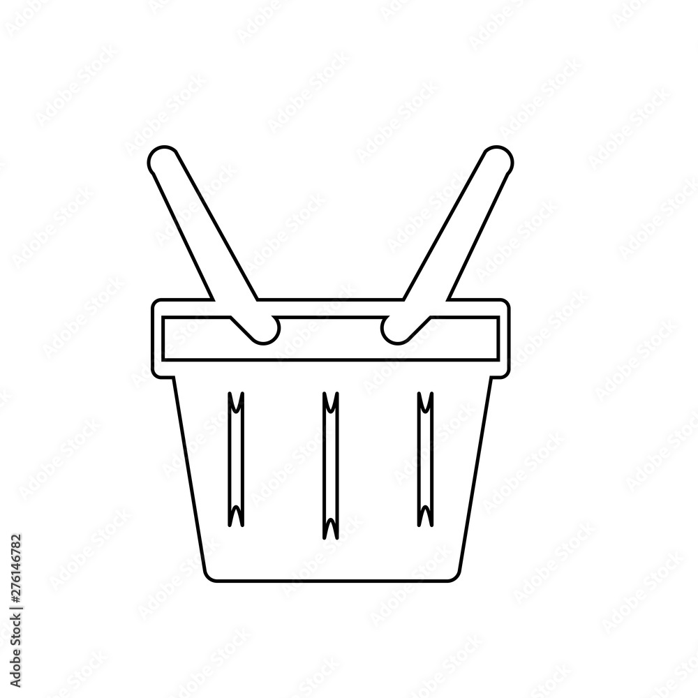 Shopping basket icon. Online store cart button Shopping basket icon. Online store cart button