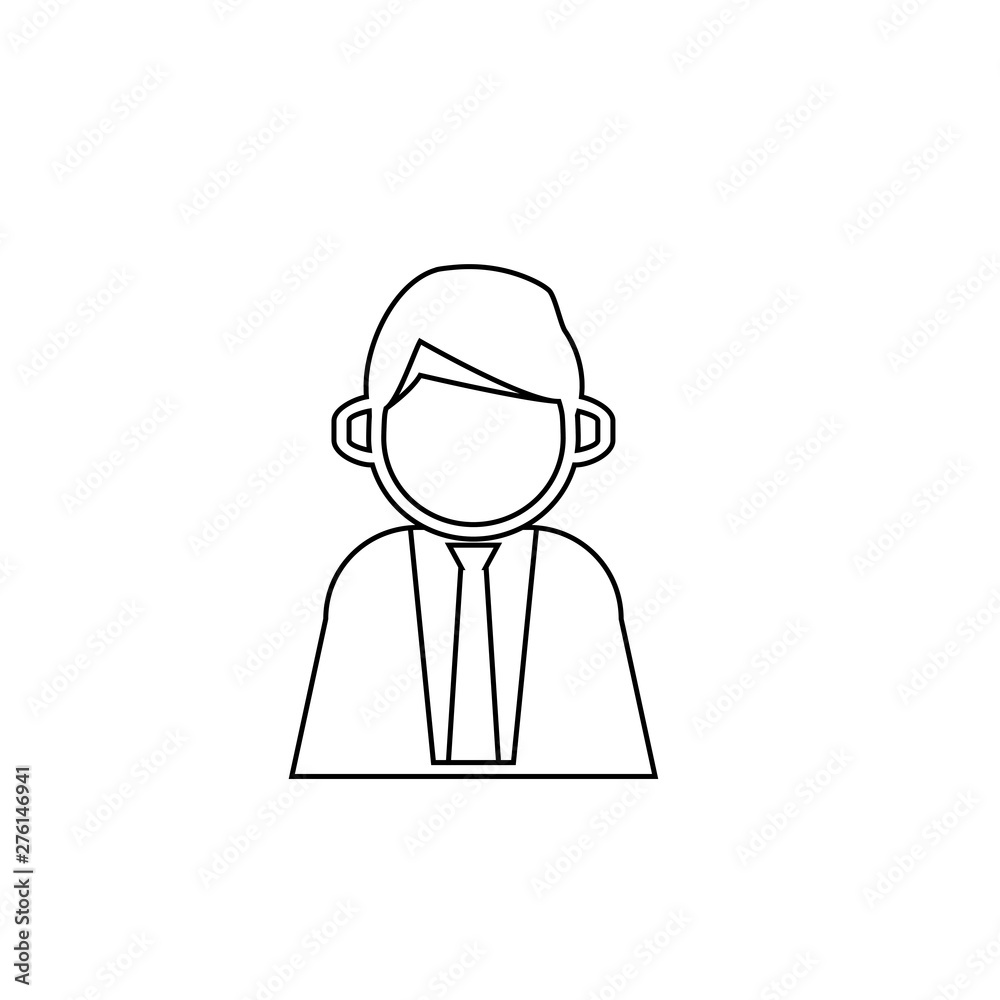 User icon. Man social media profile button User icon. Man social media profile button