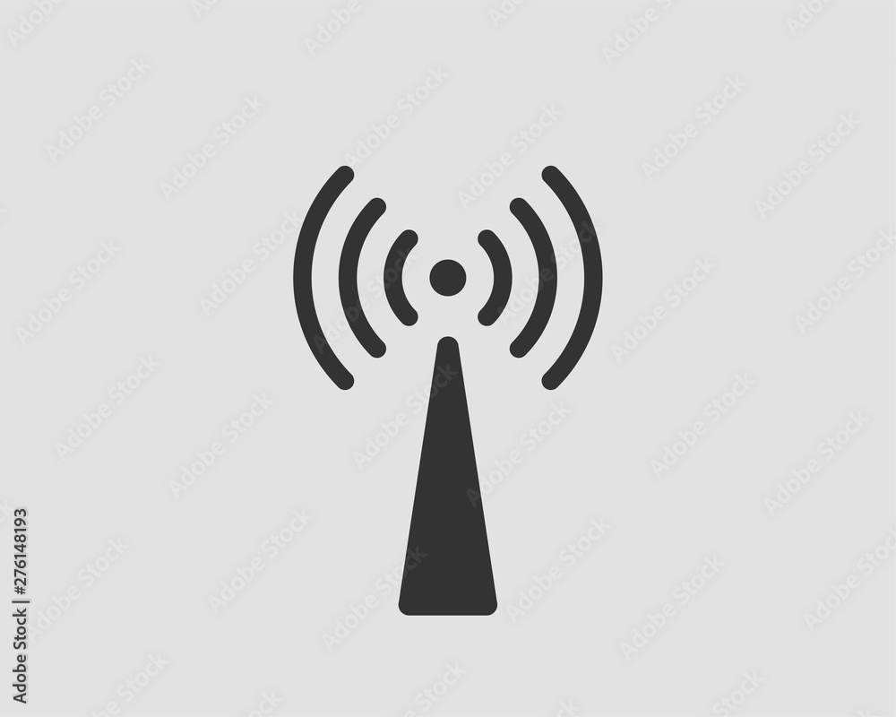 Free wi fi icon. Connection zone wifi vector symbol. Radio waves signal. Free wi fi icon. Connection zone wifi vector symbol. Radio waves signal.