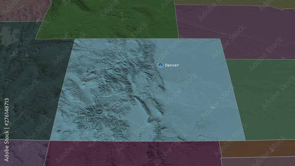 Colorado State Of The United States Zoomed On The Administrative Map 1000 F 276148713 GnU4WZdaFh0CXtiGZaDu5Jw7KFkvQ9bx