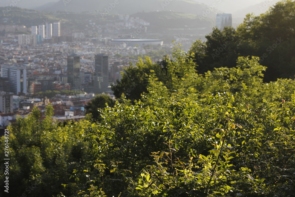 View of Bilbao from the suburbs