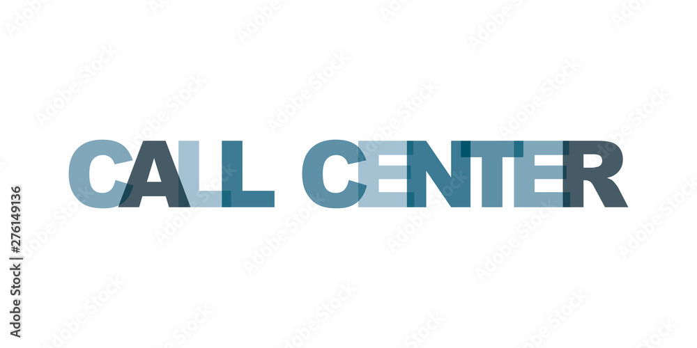 Call center business card text. Modern lettering poster. Color word art slogan icon. Phrases vector print design elements. Call center business card text. Modern lettering poster. Color word art slogan icon. Phrases vector print design elements.