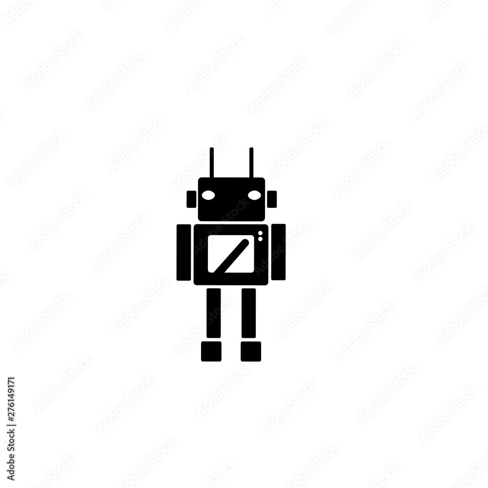 Programming icon. Robot technology symbol Programming icon. Robot technology symbol