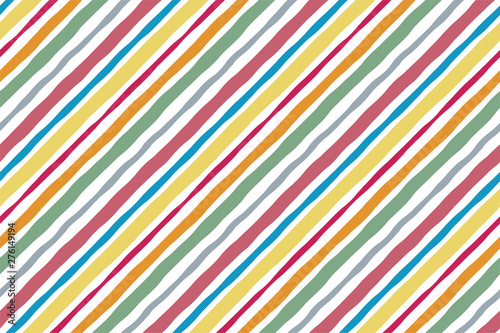 Striped watercolor lines color seamless pattern