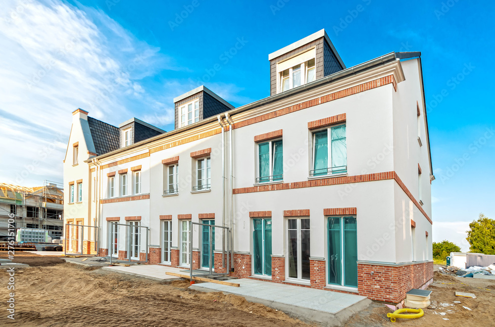 construction site of new homes