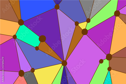 Bright colors abstract science background hand drawn illustration
