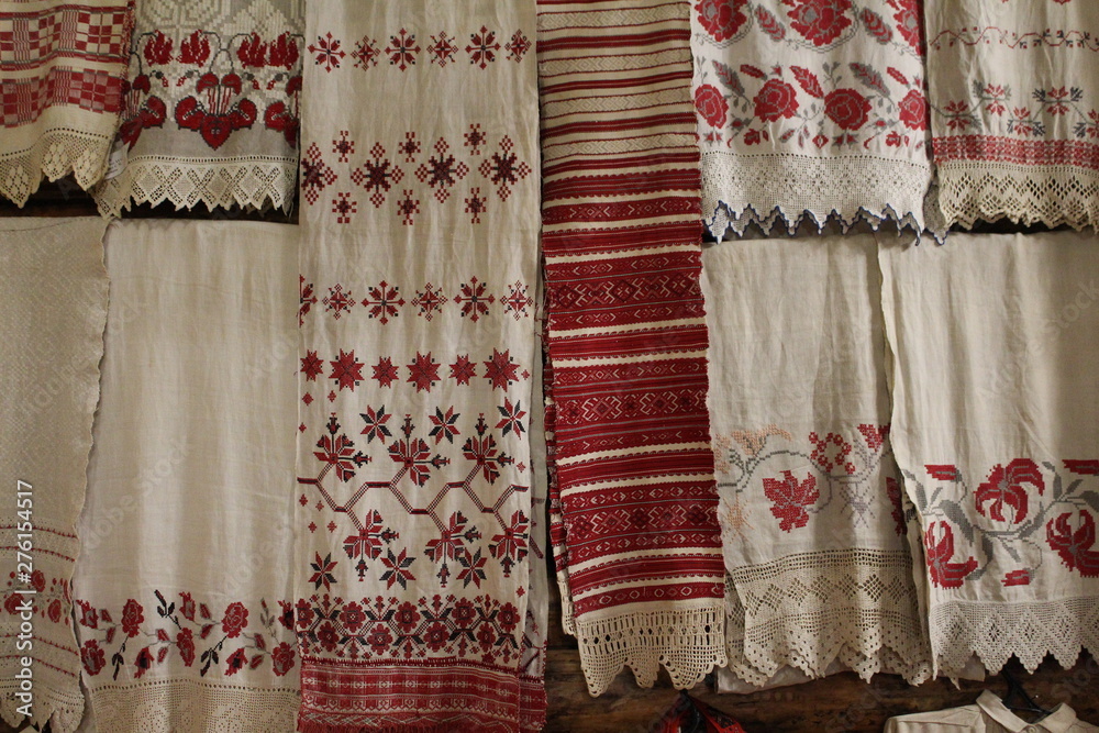 National Belarusian embroidered towels National Belarusian embroidered towels